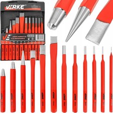 Scalpelli Punzoni da Officina Set Professionale 12 Elementi Lunghezza 145-245 mm