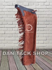Chaps in pelle di mucca fatti