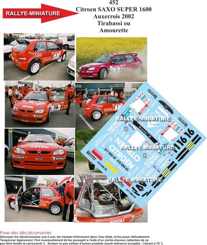 Decals ref 0452 - ref, citroen