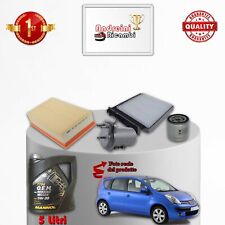 KIT TAGLIANDO 4 FILTRI E OLIO PER NISSAN NOTE 1.5 DCI 66KW 90CV DAL 2010 -> 2012