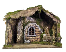 PRESEPE Rossi-rosa - Capanna - 42X19X30