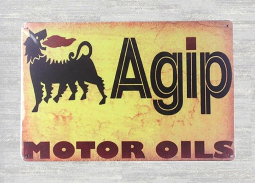 Insegne vendita agip oli - in,