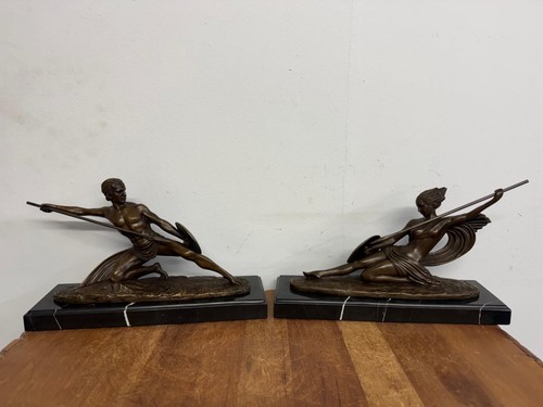 Coppia sculture bronzo - coppia, in