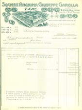 1945 LIMENA Società Giuseppe GAROLLA Macchine enologiche *Fattura 1
