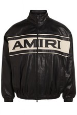 Amiri Giacca di Pelle Nera
