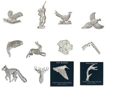 English Pewter Lapel  Coat Hat