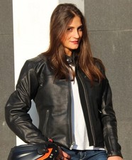 OJ Giacca Moto Oj Rooster Lady Donna Pelle Taglia M