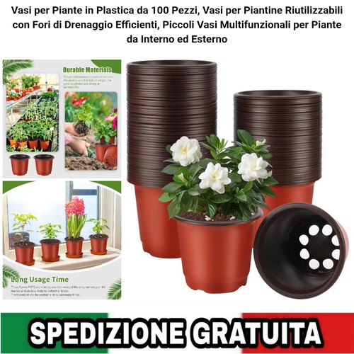 100 vasi piante plastica - vasi,