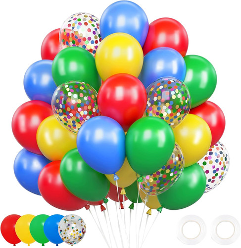 Palloncini compleanno colorati - palloncini,