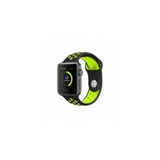 CINTURINO IN SILICONE NEROVERDE2 42MM 44MM MISURA L MOD. NIKE APPLE WATCH SERIE 