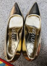 CALVIN KLEIN Gold Nilly Heels