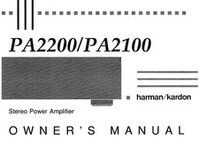 HARMAN KARDON PA2100 PA2000