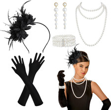 6PCS Accessori Anni 20 Donna