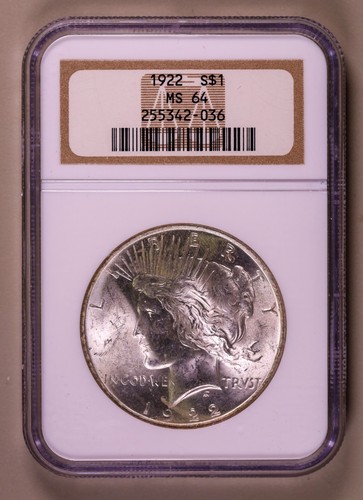 1922 dollaro della - della, pace