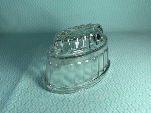 Jelly mould vintage glass - jelly,