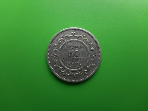 Tunisia centesimi 1915 - 50,
