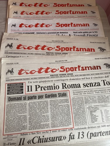 Lotto giornali cavalli - 10,