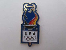 Pin BARCELONA 1992 Olympia TEAM USA Stier blau OLYMPICS bull blue