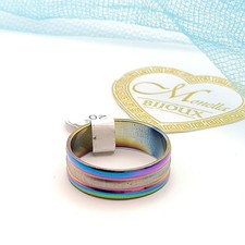 Anello acciaio uomo fascia