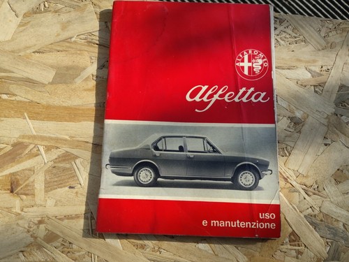 Uso manutenzione alfa romeo - manutenzione,