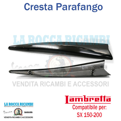 Cresta parafango lambretta - lambretta, sx
