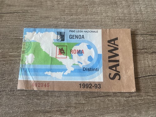 Genoa roma biglietto ticket - genoa-roma, biglietto/ticket