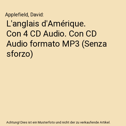 Anglais amérique con 4 - l'anglais, d'amérique.