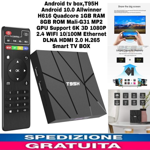 Android box t95h - tv,