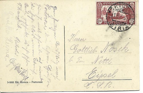 1931 portorose istria 75c - portorose,