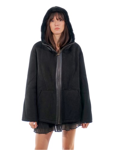 Cappotto montone nero - 50,