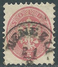 1864-65 LOMBARDO VENETO E PROVINCIA DI MANTOVA USATO STEMMA 5 S - I62-4