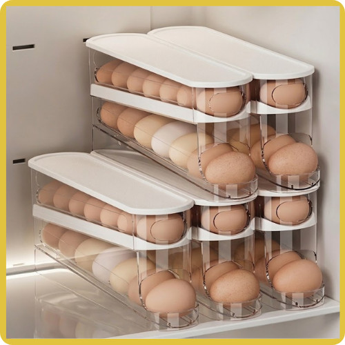 Rolling fridge egg - rolling, rack