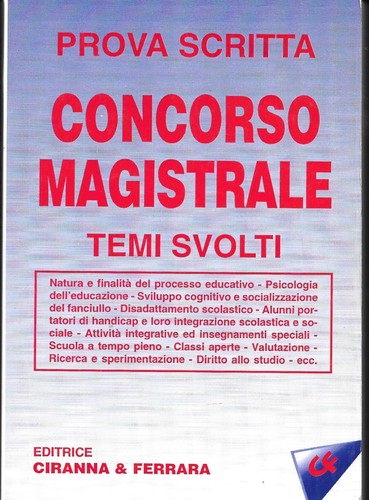 Prova scritta del concorso - la,