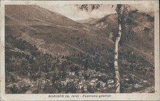 cu382 cartolina  margone panorama generale provincia di trento trentino