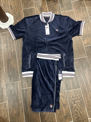 Fila velour set - set, navy