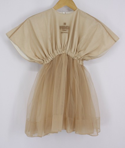 Abito fendi bambina tulle logo - abito,