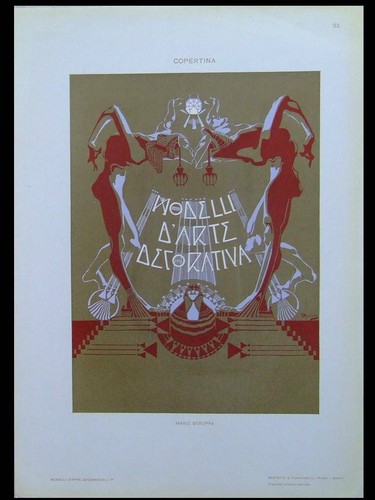 Stile liberty grafica 1910 - liberty,, -1910