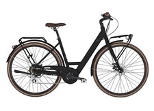 BICICLETTA ALPINA CITY BIKE EBIKE ARIS DONNA 28" ALLUMINIO DISCO TG46 NERO ELECT