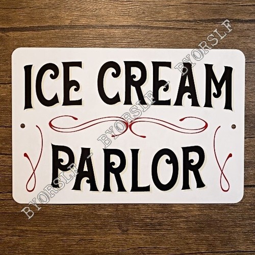 Insegna metallo gelato - insegna, in