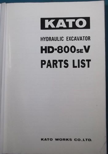 Kato 800se escavatore - kato, hd-800se-v