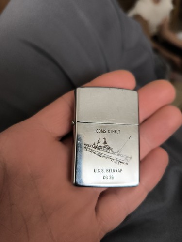 1989 briquet zippo - briquet, ussbelknap
