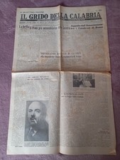 IL Grido Della Calabria Settimanale Politico Indipendente - Catanzaro 1949