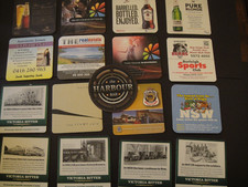 17 AUSTRALIA AUSSIE BEERMATS COASTERS NEW SOUTH WALES QUEENSLAND