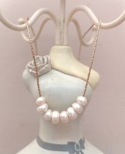 Collana  Acciaio E Perle