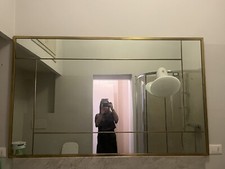 specchio vintage grande con lampada