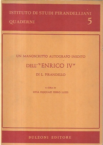 Manoscritto autografo - un,