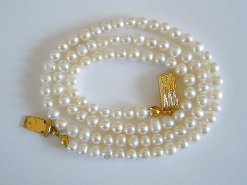 Collana perle catena chiusura - catena,