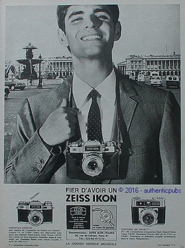 Publicite zeiss ikon contaflex - zeiss,