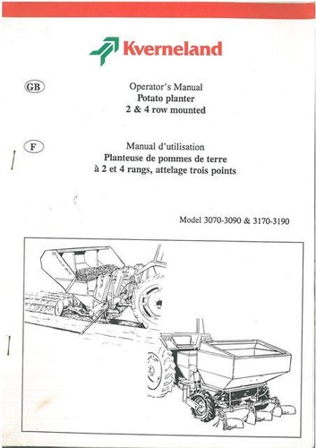 Kverneland potato planter - potato,