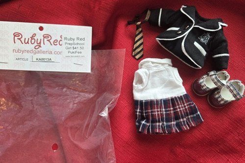 Completo scuola bambina - , rosso